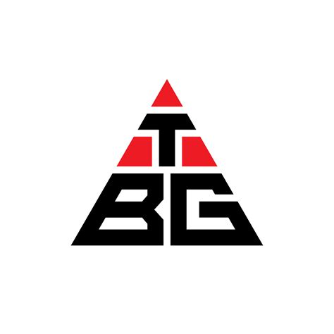 Diseño De Logotipo De Letra De Triángulo Tbg Con Forma De Triángulo