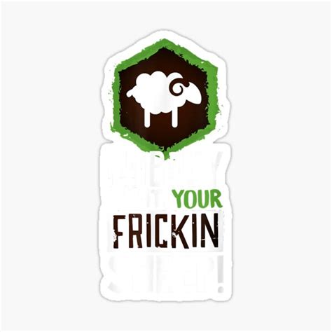 Nobody Wants Your Frickin Sheep Board Game Essential Sticker By