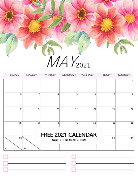 The Most Beautiful Free 2021 Calendar To Print