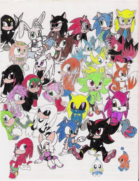 Sonic Babies Collage Old By Ulta On Deviantart