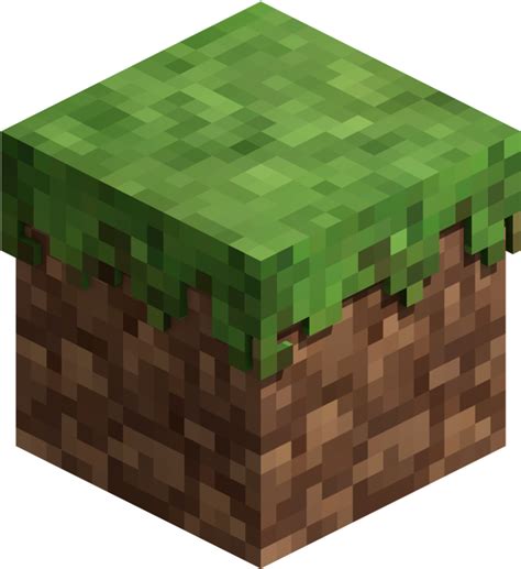 1920 X 1080 6 Minecraft 3d Grass Block Clipart Large Size Png Image