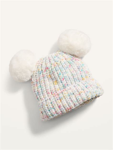 Chenille Pom Pom Beanie For Baby Old Navy