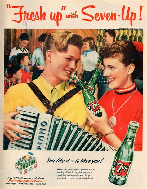 7up Vintage Ads Fresh Up With Seven Up Snaxtime