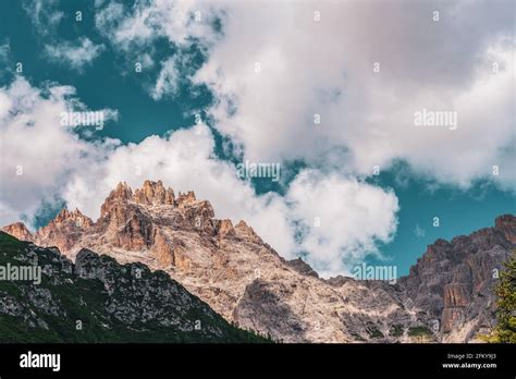 Panoramic View Of The Dolomites Italy Dreischusterspitze The Highest