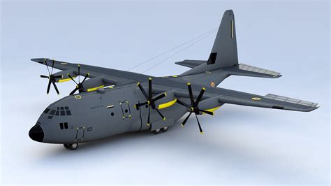 Turbocg 3d Models Lockheed C 130 Hercules 3d Model