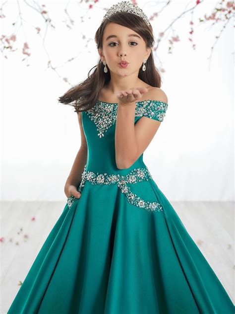 Tiffany Princes 13513 Off The Shoulder Pageant Dress