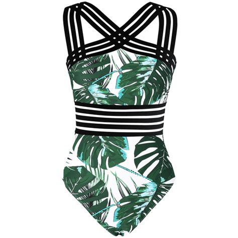 Hilor Womens One Piece Swimsuits Front Crossover Bathing Suits Hollow