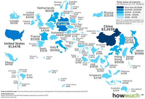 The Worlds Biggest Exporters In 2017 List Of Countries Largest