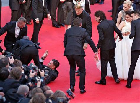 America Ferrera Left Red Faced As Vitalii Sediuk Climbs Under Her Dress At Cannes Festival
