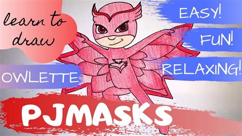 How To Draw Owlette Pj Masks 30 Youtube