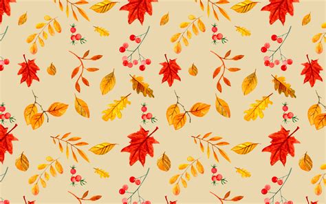 Download Cute Red And Yellow Leaves Wallpaper