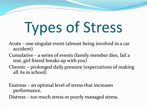 Ppt Chapter 9 Stress Powerpoint Presentation Free Download Id