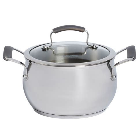 Epicurious Stainless Steel 4 Qt Covered Soup Pot —