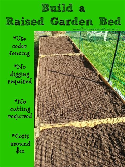 Raised beds give you an immediate advantage over a regular garden, because when you fill your raised bed, you can the soil in a raised bed doesn't dry out as fast as it does in a regular garden. Build Raised Beds from Cedar Fencing | PreparednessMama