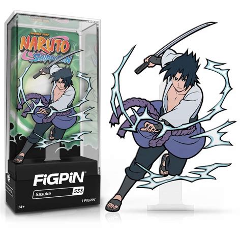 Naruto Shippuden Sasuke Version 2 Figpin Classic Enamel Pin