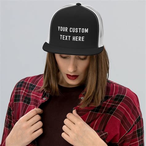 Personalized Trucker Cap Custom Hats For Women Custom Hats Etsy In