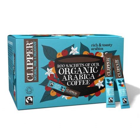 Clipper Arabica Organic Coffee 200 Sticks Next Day Delivery