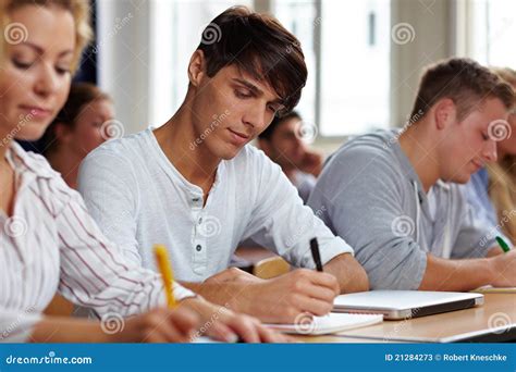 Students Taking A Test Stock Image Image Of Lessons 21284273