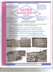 2015 PRECAST CONCRETE PRODUCTS BROCHURE - Wades Concrete LLC., dba