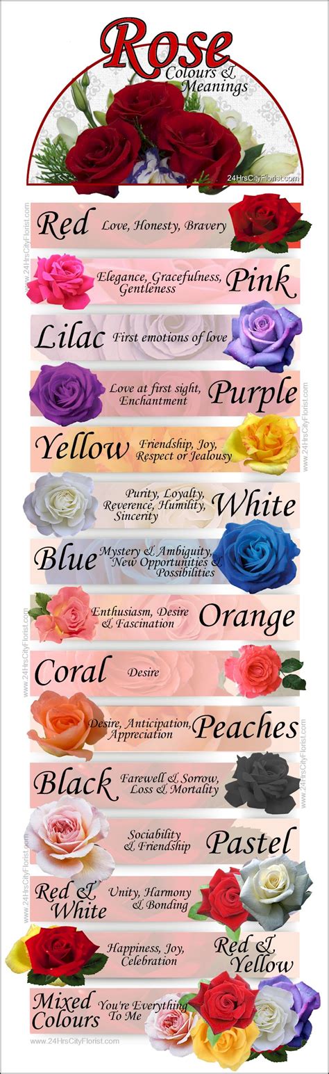 Rose Colours Meanings Hrs City Florist Singapore