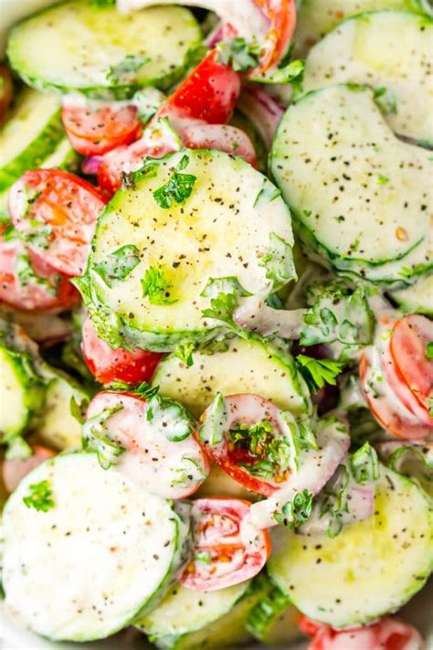 Easy Cucumber Tomato Salad Recipe Sugar And Soul