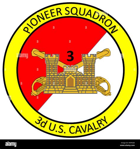 Pioneer Squadron 3rd Cavalry Regiment Stock Photo Alamy