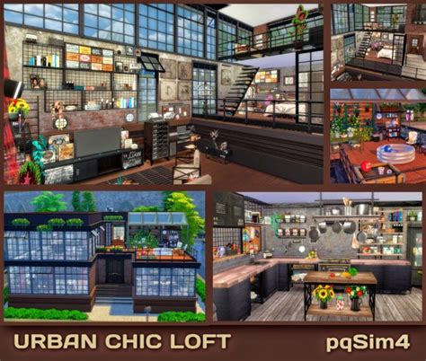 Pqsims4 Urban Chic Urban Loft Sims 4 Downloads