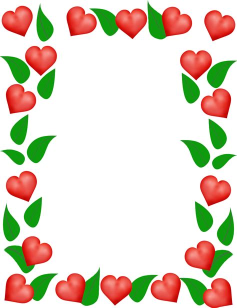 valentine s day frame and borders