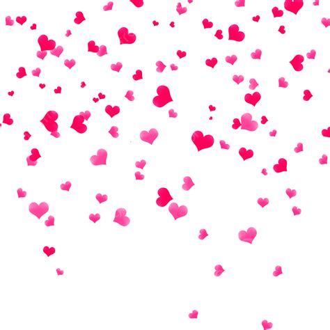 Falling Papers Png Picture Pink Valentine Falling Heart Paper Float