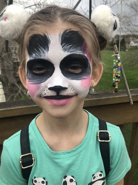 Panda Face Paint For Kids