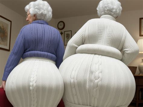 Image Convertion White Granny Big Booty Wide Hips Knitting