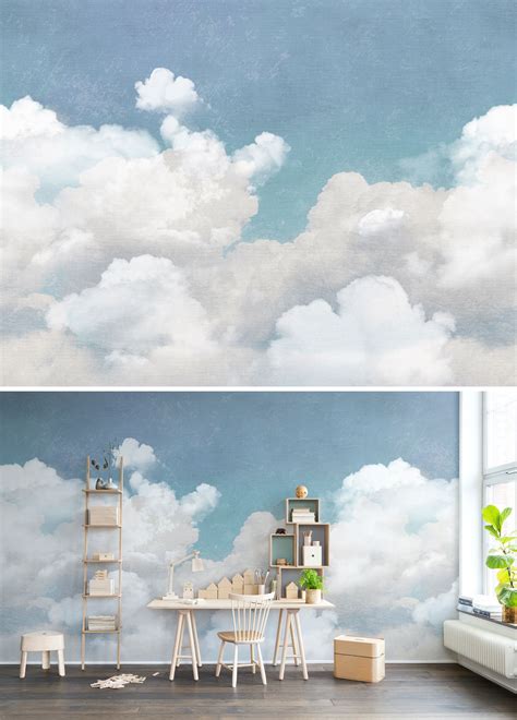 Cuddle Clouds Bedroom Murals Wall Murals Painted Wall Paint Designs
