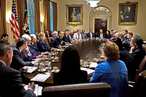 President Barack Obama Holds A Cabinet Meeting In The