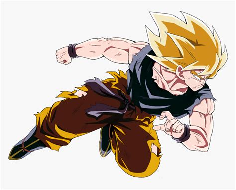 Son Goku Ssj Namek Render 2 Dokkan Battle Hd Png Download