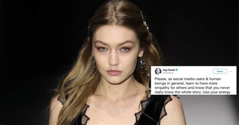 gigi hadid s tweets about body shamers put the haters in their place and i m here for it