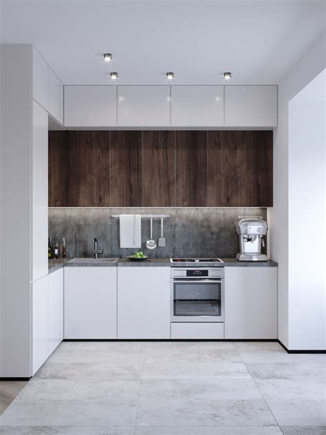Studio Apartment Modern Kitchen Frankfurt By Insight Vision
