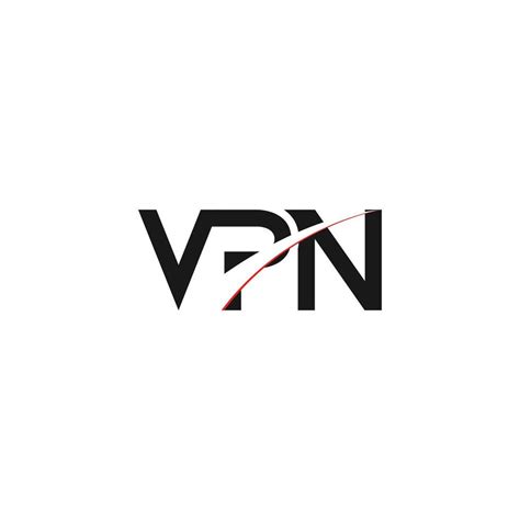 Monogram Letter Vpn Modern Initial Logo Design Vpn Linked Circle