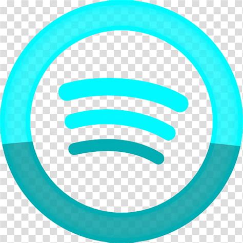 Icon Neoni Aqua Spotify Transparent Background Png Clipart Hiclipart
