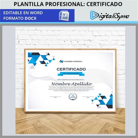 Plantilla Certificado Diploma Word Docx 100 Editable 4900 En Images