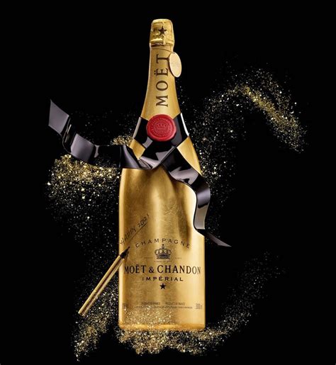 Moet Chandon Golden Premium Jeroboam Champagne Limited Edition Champagne France Gold