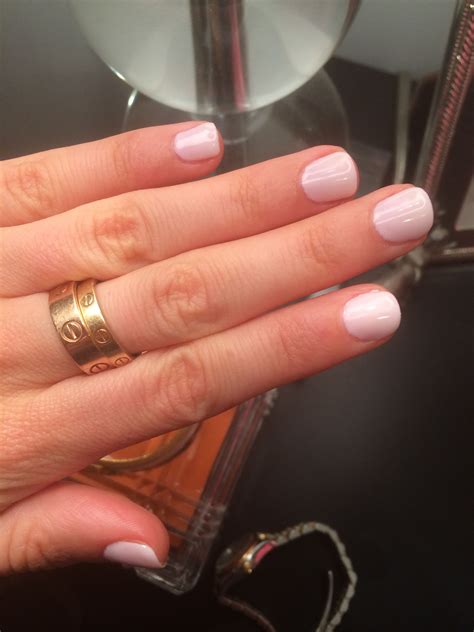 The Most Perfect Pale Opaque Pink Cnd Shellac Combo One Layer Of Cake