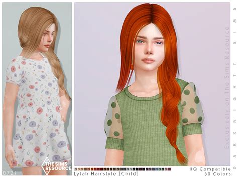 Lylah Hair Kg By Darknightt From Tsr • Sims 4 Downloads