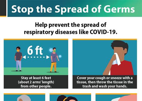 Stop The Spread Of Germs Infographic