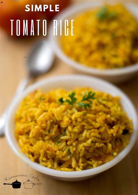 Simple Tomato Rice South Indian Style Kannamma Cooks Recipe