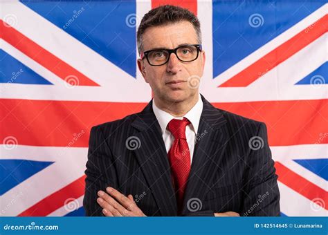 English Uk Businessman With Suit Stock Image Image Of Government