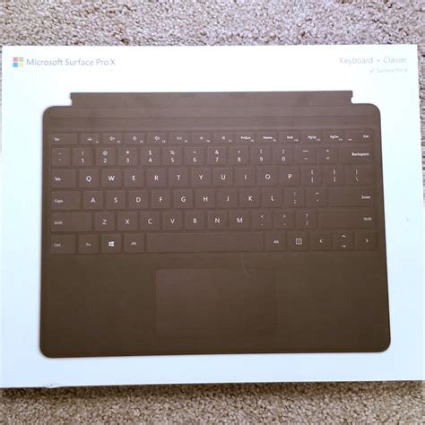 Microsoft Surface Pro X Keyboard With Trackpad Black 889842512656 Ebay