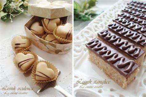 Визитарски колачи лешник штанглички и срца Chocolate Candy Recipes
