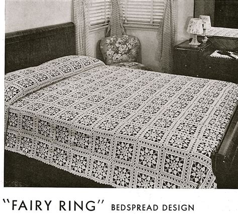 Vintage Crochet Patterns For Lace Bedspreads Throws Afgans Lace