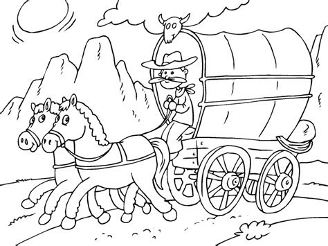 Horse And Carriage Coloring Pages Coloring Pages