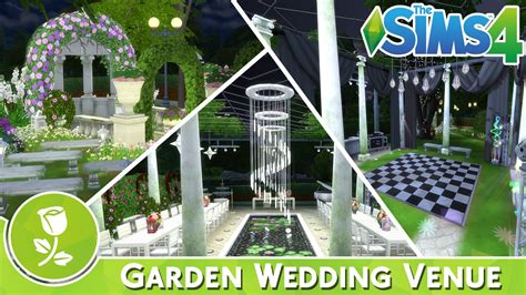 Garden Wedding Venue The Sims 4 Speed Build Youtube